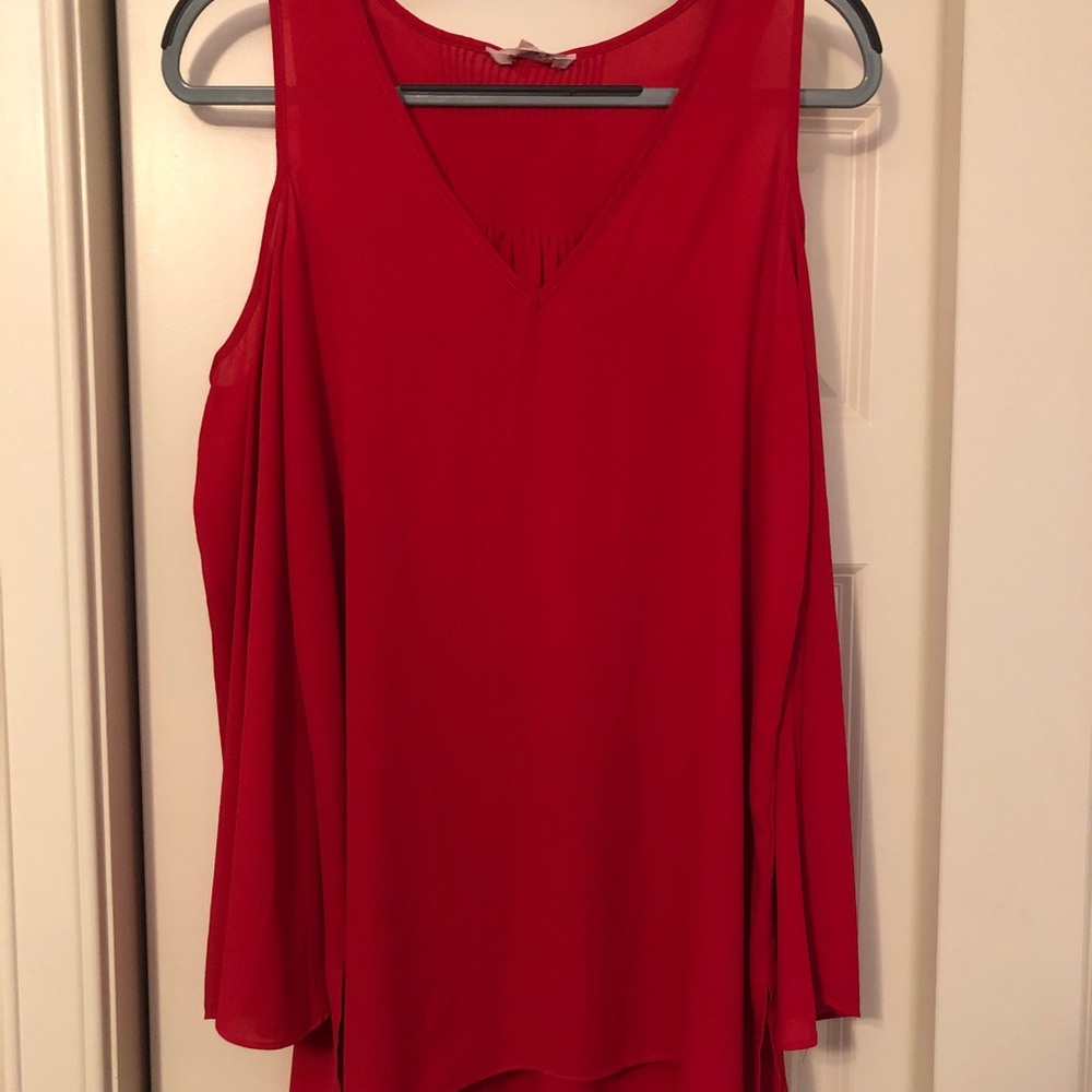 Red Long Sleeve Too